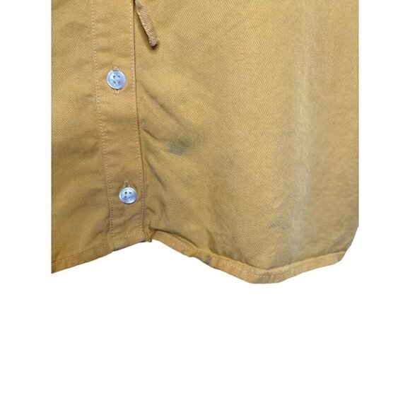 Thakoon Collective Tie Waist Shirtdress in Yellow 6 Womens Mini Collared - Picture 8 of 16